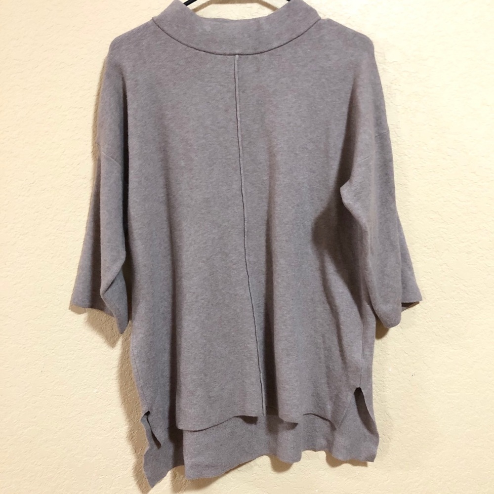 Rachel Zoe M Tan 3/4 Oversized Soft Sweater